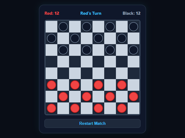 Checkers Classic unblocked browser game
