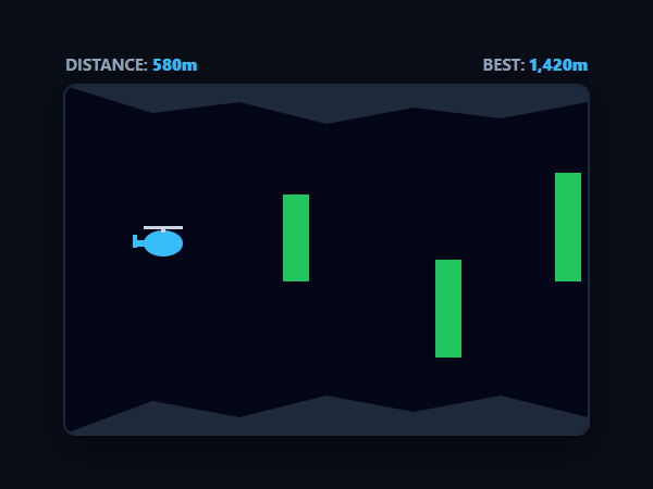 Flappy Copter Cave unblocked browser game