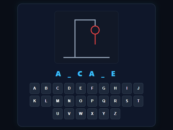 Hangman Classic Word Game unblocked browser game
