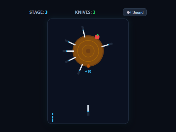 Knife Hit Master unblocked browser game