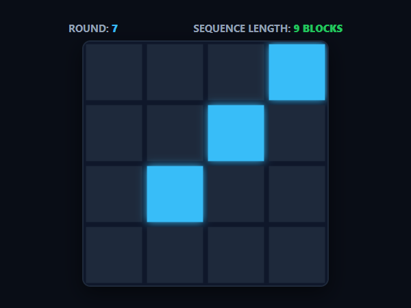 Simon Matrix Memory unblocked browser game