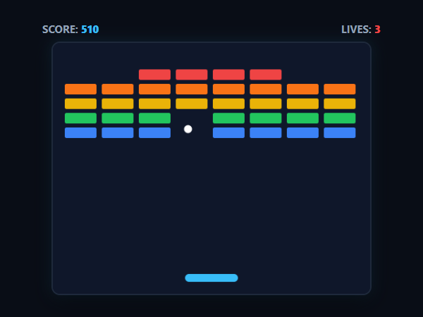 Neon Brick Breaker unblocked browser game