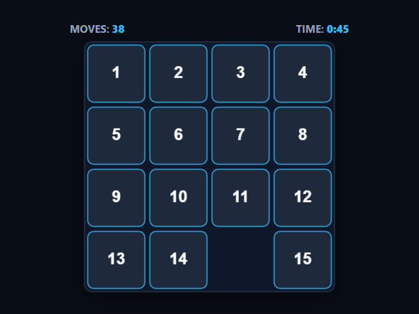Sliding Blocks 15 unblocked browser game